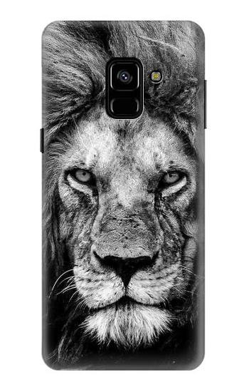 S3372 Lion Face Etui Coque Housse pour Samsung Galaxy A8 (2018)