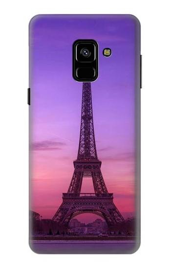 S3447 Eiffel Paris Sunset Etui Coque Housse pour Samsung Galaxy A8 (2018)