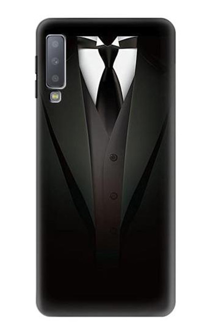 S3534 Men Suit Etui Coque Housse pour Samsung Galaxy A7 (2018)