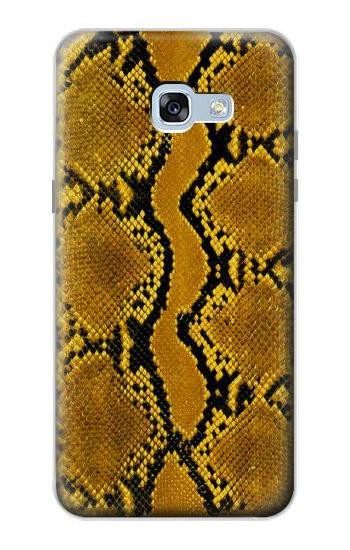 S3365 Yellow Python Skin Graphic Print Etui Coque Housse pour Samsung Galaxy A5 (2017)