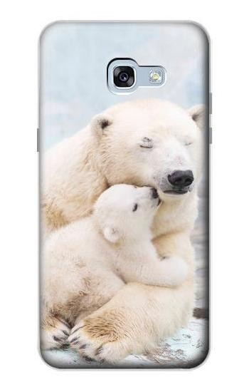 S3373 Polar Bear Hug Family Etui Coque Housse pour Samsung Galaxy A5 (2017)