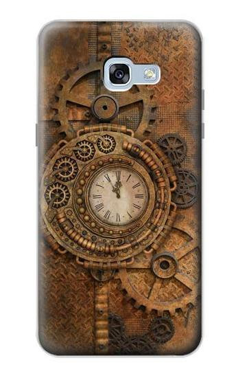 S3401 Clock Gear Streampunk Etui Coque Housse pour Samsung Galaxy A5 (2017)