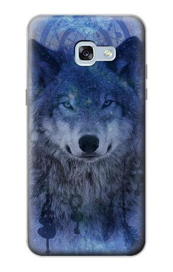 S3410 Wolf Dream Catcher Etui Coque Housse pour Samsung Galaxy A5 (2017)