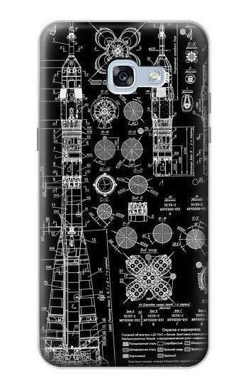 S3436 Apollo Blue Print Etui Coque Housse pour Samsung Galaxy A5 (2017)