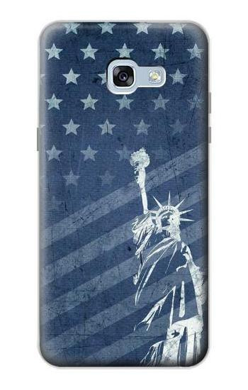 S3450 US Flag Liberty Statue Etui Coque Housse pour Samsung Galaxy A5 (2017)