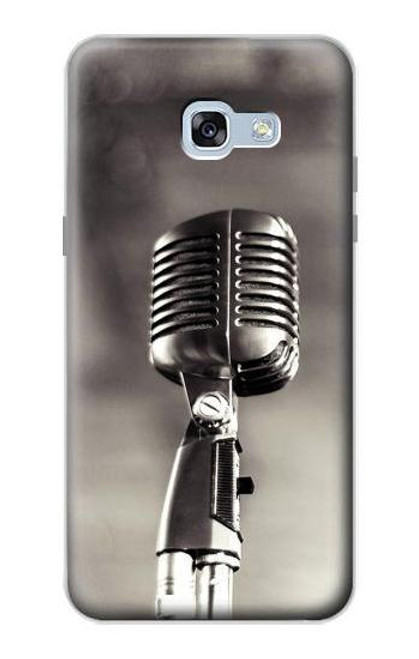 S3495 Vintage Microphone Etui Coque Housse pour Samsung Galaxy A5 (2017)