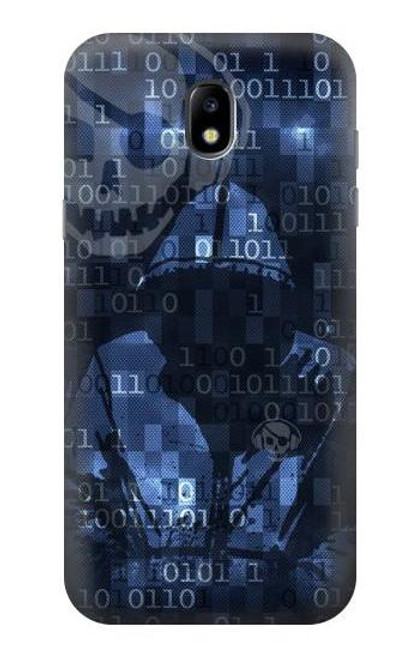 S3431 Digital Code Cyber Hacker Etui Coque Housse pour Samsung Galaxy J5 (2017) EU Version