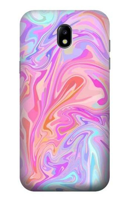 S3444 Digital Art Colorful Liquid Etui Coque Housse pour Samsung Galaxy J5 (2017) EU Version