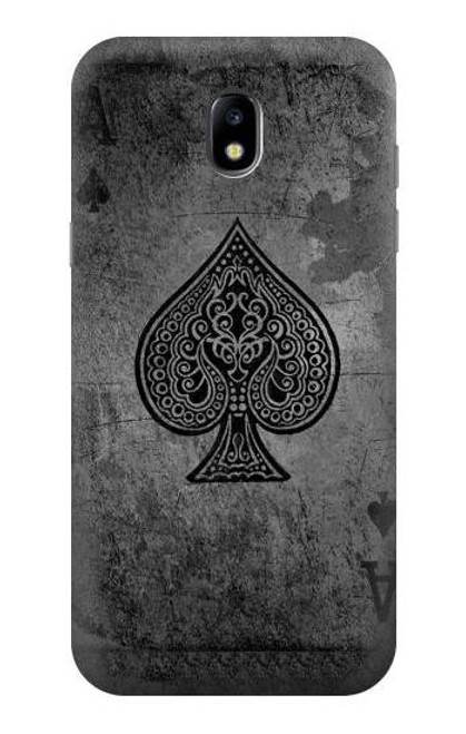 S3446 Black Ace Spade Etui Coque Housse pour Samsung Galaxy J5 (2017) EU Version