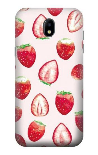 S3481 Strawberry Etui Coque Housse pour Samsung Galaxy J5 (2017) EU Version