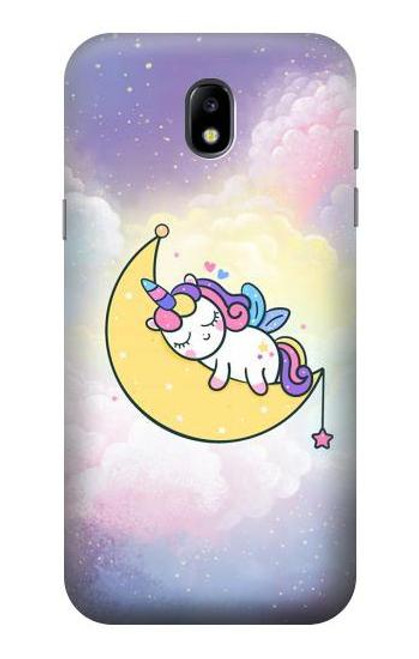 S3485 Cute Unicorn Sleep Etui Coque Housse pour Samsung Galaxy J5 (2017) EU Version