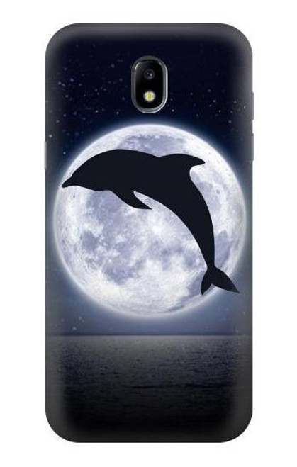 S3510 Dolphin Moon Night Etui Coque Housse pour Samsung Galaxy J5 (2017) EU Version