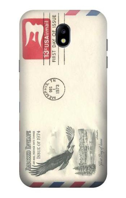 S3551 Vintage Airmail Envelope Art Etui Coque Housse pour Samsung Galaxy J5 (2017) EU Version