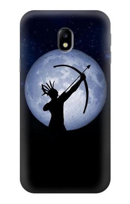 S3489 Indian Hunter Moon Etui Coque Housse pour Samsung Galaxy J3 (2017) EU Version