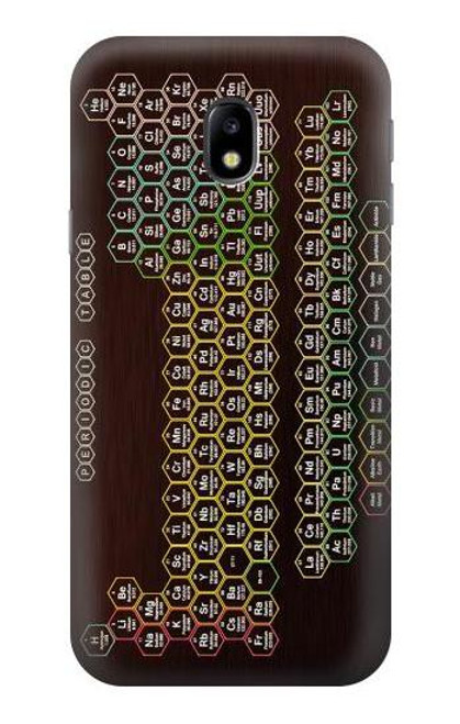 S3544 Neon Honeycomb Periodic Table Etui Coque Housse pour Samsung Galaxy J3 (2017) EU Version