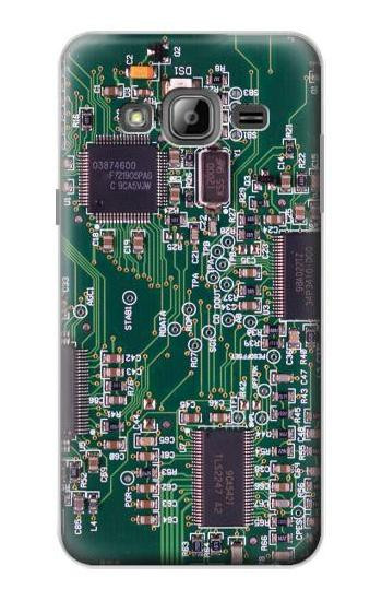 S3519 Electronics Circuit Board Graphic Etui Coque Housse pour Samsung Galaxy J3 (2016)