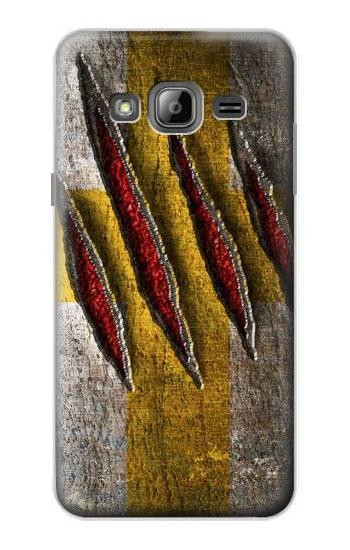 S3603 Wolverine Claw Slash Etui Coque Housse pour Samsung Galaxy J3 (2016)
