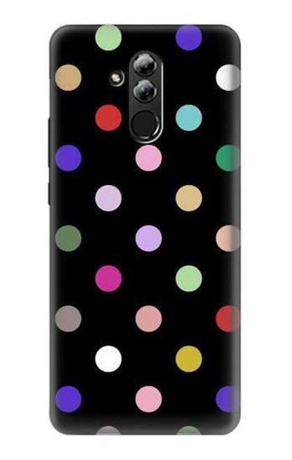 S3532 Colorful Polka Dot Etui Coque Housse pour Huawei Mate 20 lite