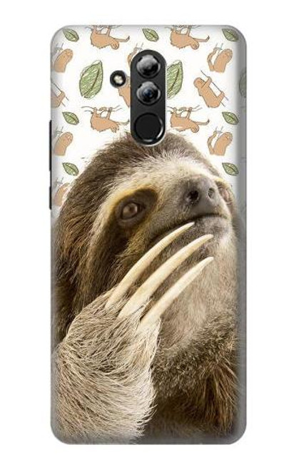 S3559 Sloth Pattern Etui Coque Housse pour Huawei Mate 20 lite