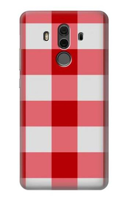 S3535 Red Gingham Etui Coque Housse pour Huawei Mate 10 Pro, Porsche Design