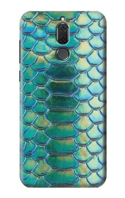 S3414 Green Snake Scale Graphic Print Etui Coque Housse pour Huawei Mate 10 Lite