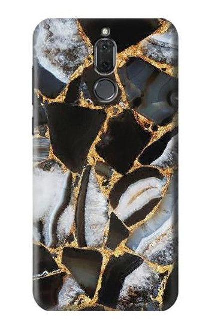 S3419 Gold Marble Graphic Print Etui Coque Housse pour Huawei Mate 10 Lite