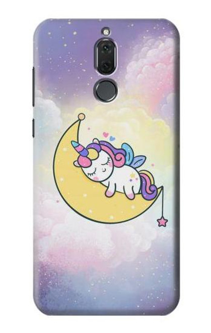 S3485 Cute Unicorn Sleep Etui Coque Housse pour Huawei Mate 10 Lite