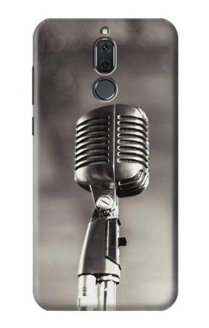 S3495 Vintage Microphone Etui Coque Housse pour Huawei Mate 10 Lite