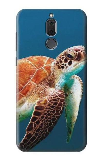 S3497 Green Sea Turtle Etui Coque Housse pour Huawei Mate 10 Lite