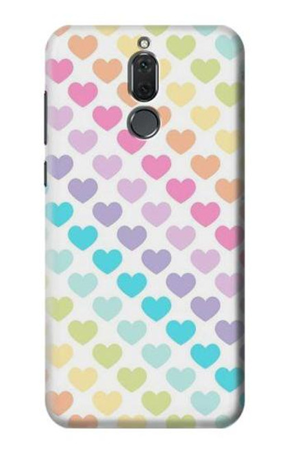 S3499 Colorful Heart Pattern Etui Coque Housse pour Huawei Mate 10 Lite