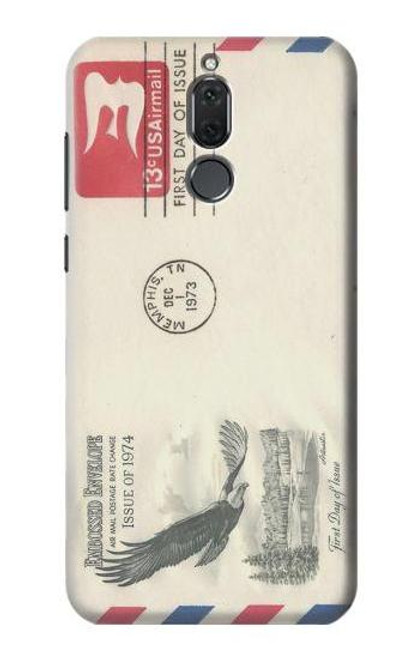 S3551 Vintage Airmail Envelope Art Etui Coque Housse pour Huawei Mate 10 Lite