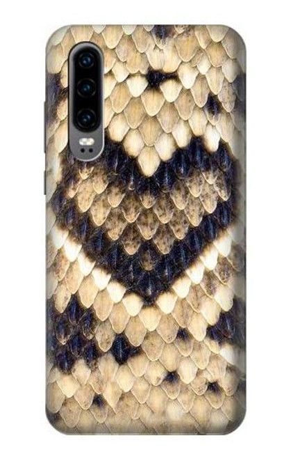 S3417 Diamond Rattle Snake Graphic Print Etui Coque Housse pour Huawei P30