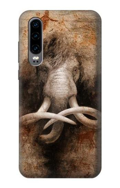 S3427 Mammoth Ancient Cave Art Etui Coque Housse pour Huawei P30