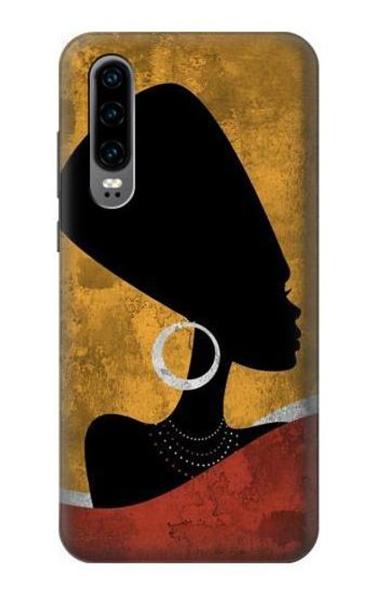 S3453 African Queen Nefertiti Silhouette Etui Coque Housse pour Huawei P30