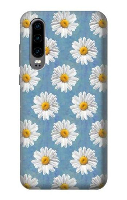 S3454 Floral Daisy Etui Coque Housse pour Huawei P30