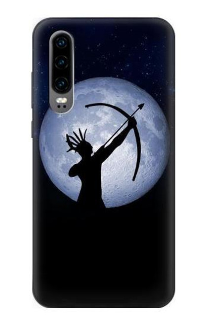 S3489 Indian Hunter Moon Etui Coque Housse pour Huawei P30