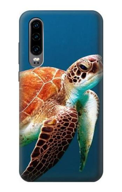 S3497 Green Sea Turtle Etui Coque Housse pour Huawei P30