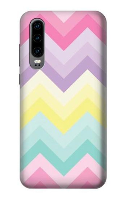 S3514 Rainbow Zigzag Etui Coque Housse pour Huawei P30