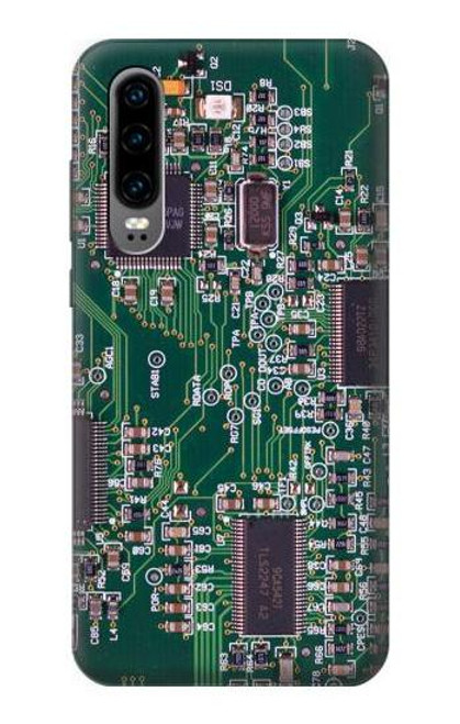 S3519 Electronics Circuit Board Graphic Etui Coque Housse pour Huawei P30