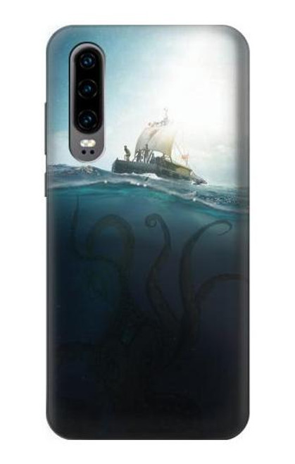 S3540 Giant Octopus Etui Coque Housse pour Huawei P30