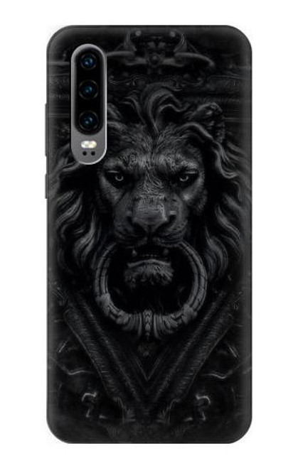 S3619 Dark Gothic Lion Etui Coque Housse pour Huawei P30