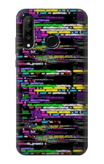 S3420 Coding Programmer Etui Coque Housse pour Huawei P30 lite