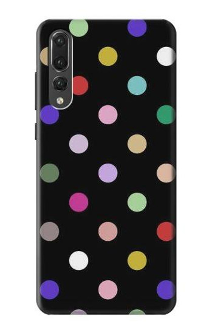 S3532 Colorful Polka Dot Etui Coque Housse pour Huawei P20 Pro