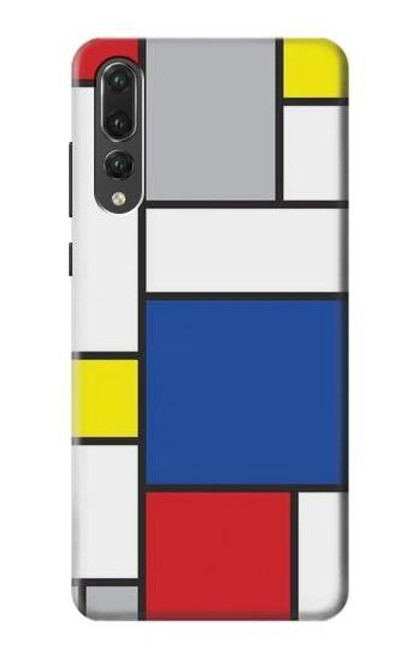 S3536 Modern Art Etui Coque Housse pour Huawei P20 Pro