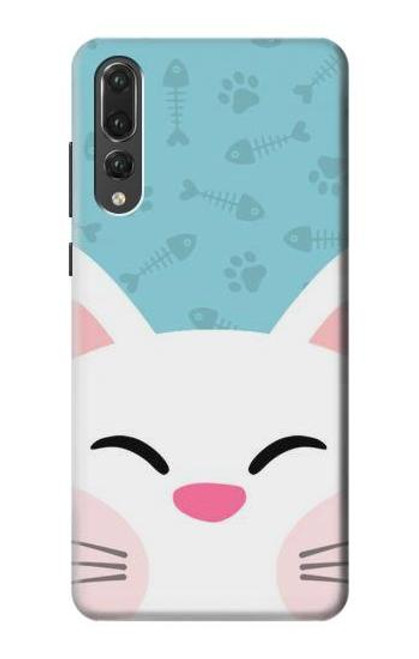 S3542 Cute Cat Cartoon Etui Coque Housse pour Huawei P20 Pro