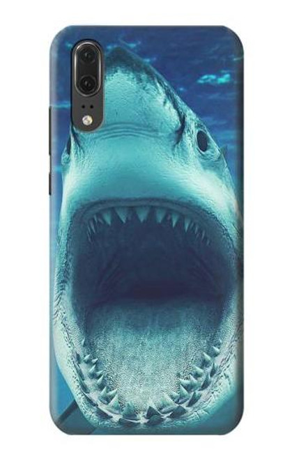 S3548 Tiger Shark Etui Coque Housse pour Huawei P20