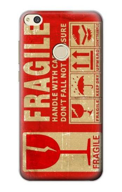 S3552 Vintage Fragile Label Art Etui Coque Housse pour Huawei P8 Lite (2017)