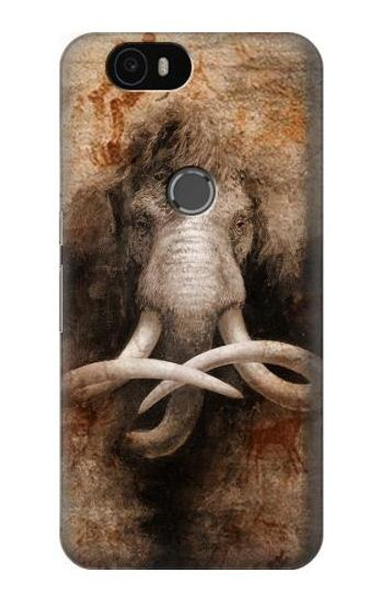 S3427 Mammoth Ancient Cave Art Etui Coque Housse pour Huawei Nexus 6P