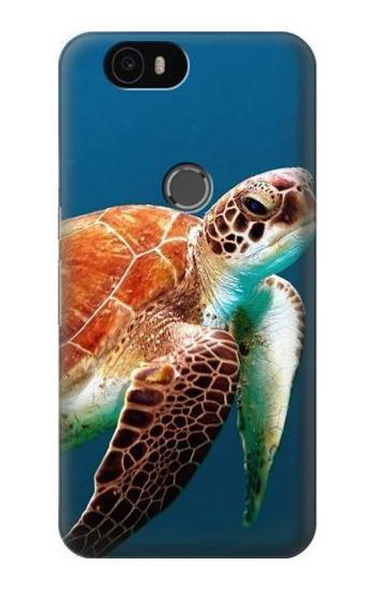 S3497 Green Sea Turtle Etui Coque Housse pour Huawei Nexus 6P