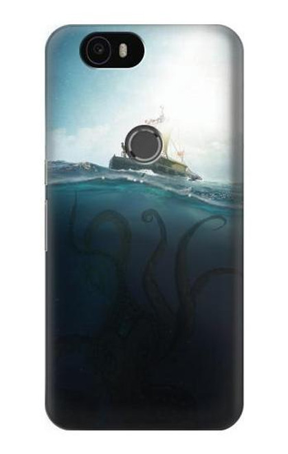 S3540 Giant Octopus Etui Coque Housse pour Huawei Nexus 6P